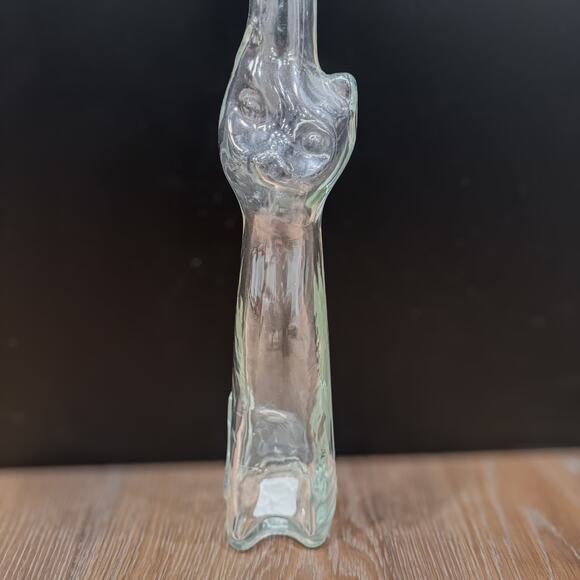 Vintage Tall Glass Cat Decanter, Made in Germany, Original Lid, Mid-C. Modern - Picture 6 of 8
